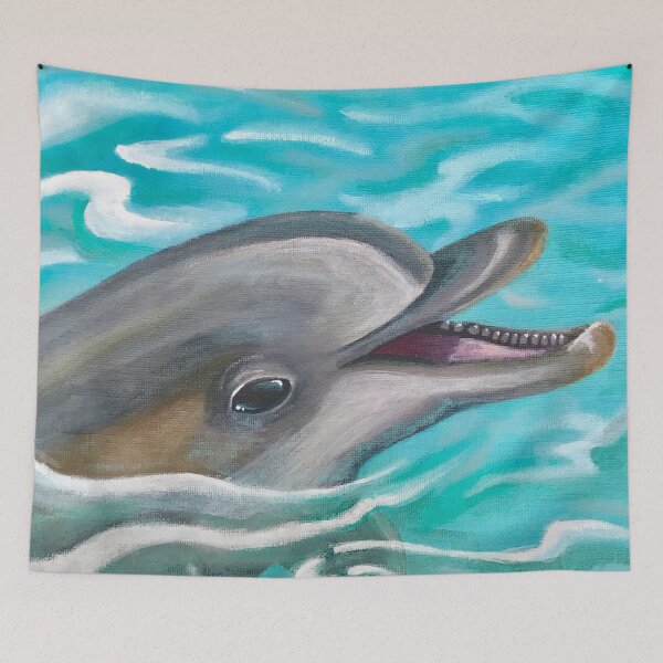 Item preview, Laughing Dolphin Painting  designed and sold by Lady-Lilac.