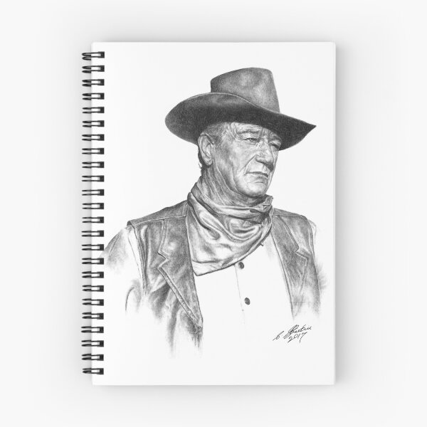 Item preview, John Wayne Charcoal Drawing designed and sold by StreetinArt.
