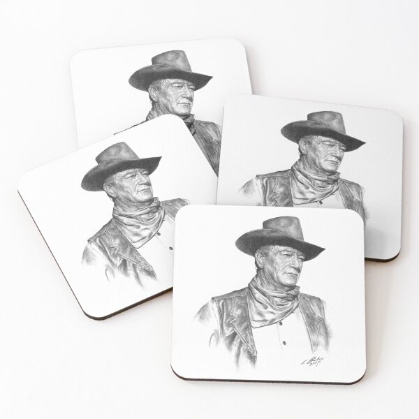 Item preview, John Wayne Charcoal Drawing designed and sold by StreetinArt.
