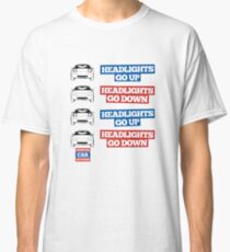 "Headlights Go Up/Down" Miata MX-5 Classic T-Shirt