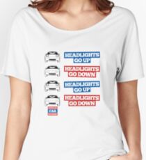 "Headlights Go Up/Down" Miata MX-5 Women's Relaxed Fit T-Shirt