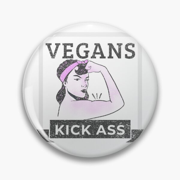 Item preview, Vegans Kick Ass designed and sold by veganville.