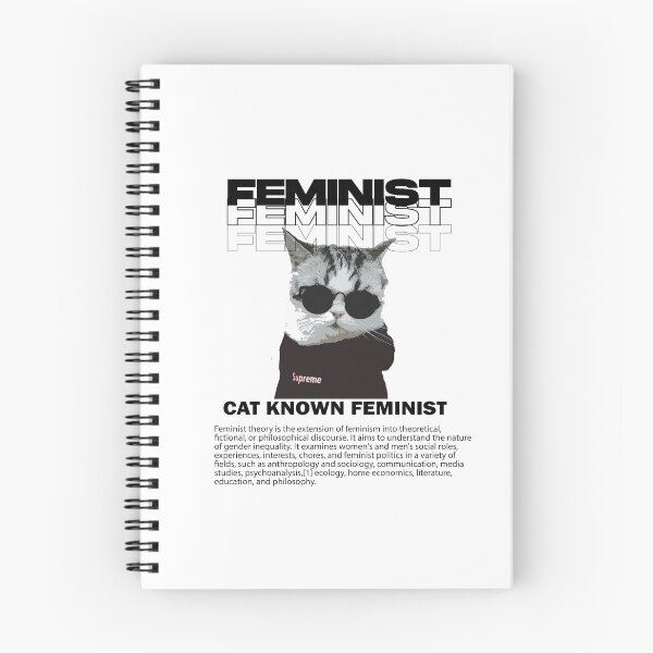 Item preview, Funny Cat Know Feminist Painting designed and sold by lordvale.
