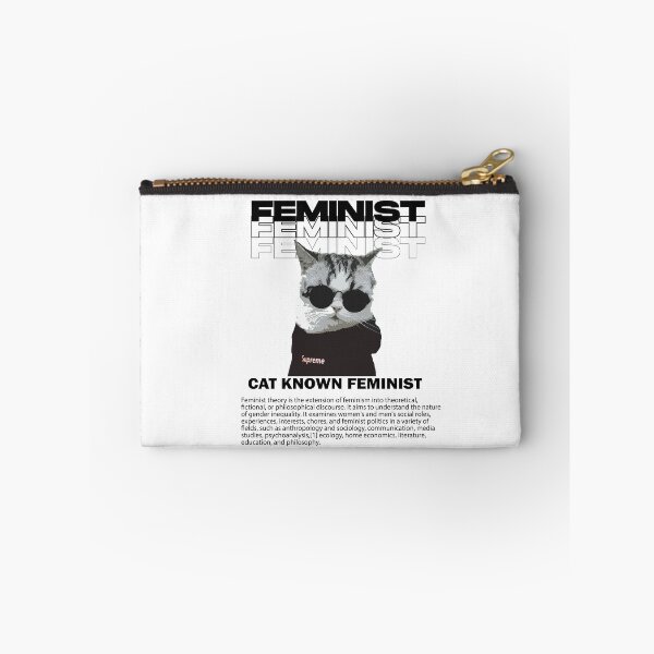 Item preview, Funny Cat Know Feminist Painting designed and sold by lordvale.