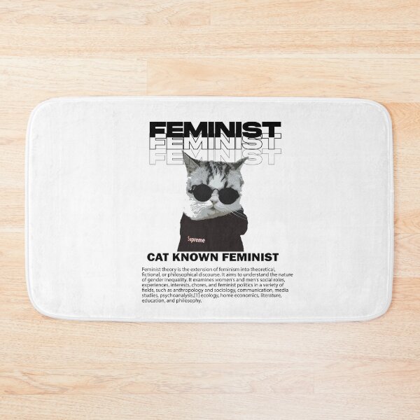 Item preview, Funny Cat Know Feminist Painting designed and sold by lordvale.