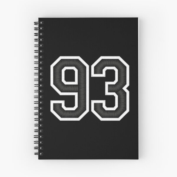 Item preview, 93 Black Jersey Sports Number ninety-three Football 93 designed and sold by elhefe.