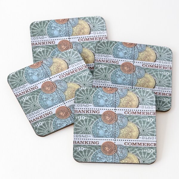 Item preview, Banking Commerce, Money 1950 Vintage Postage Stamp designed and sold by Factory57.