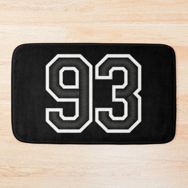 Item preview, 93 Black Jersey Sports Number ninety-three Football 93 designed and sold by elhefe.