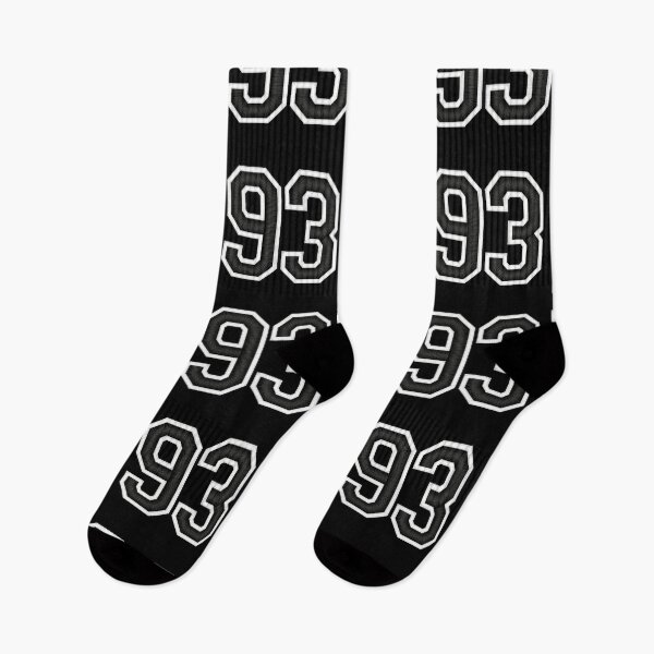 Item preview, 93 Black Jersey Sports Number ninety-three Football 93 designed and sold by elhefe.