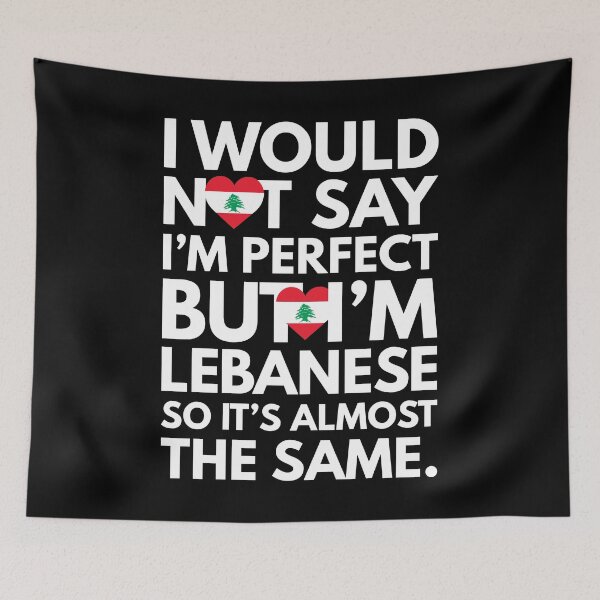 Aperçu de l'œuvre Je ne dirais pas que je suis parfait - mais je suis libanais du Liban créée et vendue par elhefe.