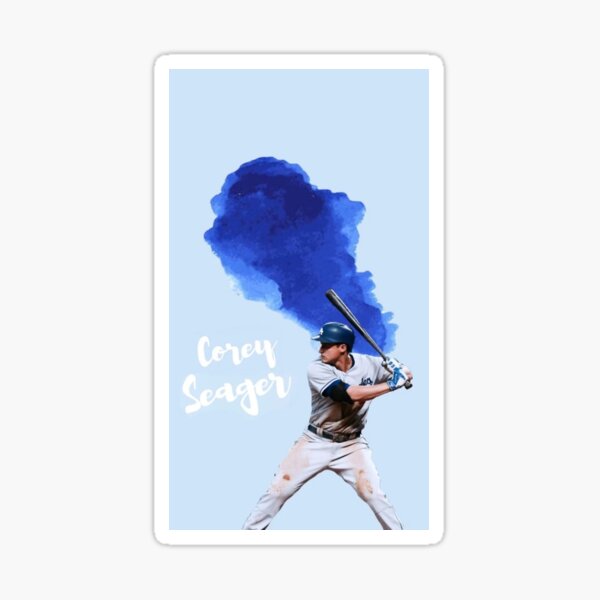 Download Corey Seager Holding Black And Brown Baseball Bat Wallpaper