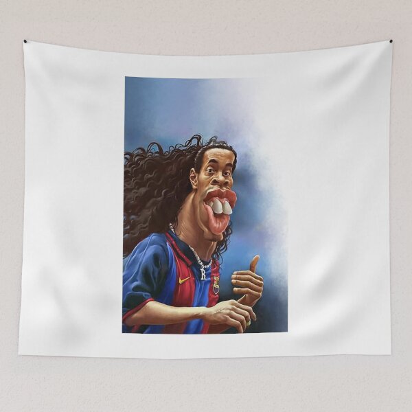 Item preview, Ronaldinho Illustration designed and sold by GaddoxTcott.