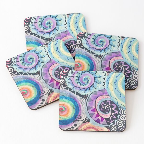 Item preview, Abstract Rainbow Spiral Patterns  designed and sold by Lady-Lilac.