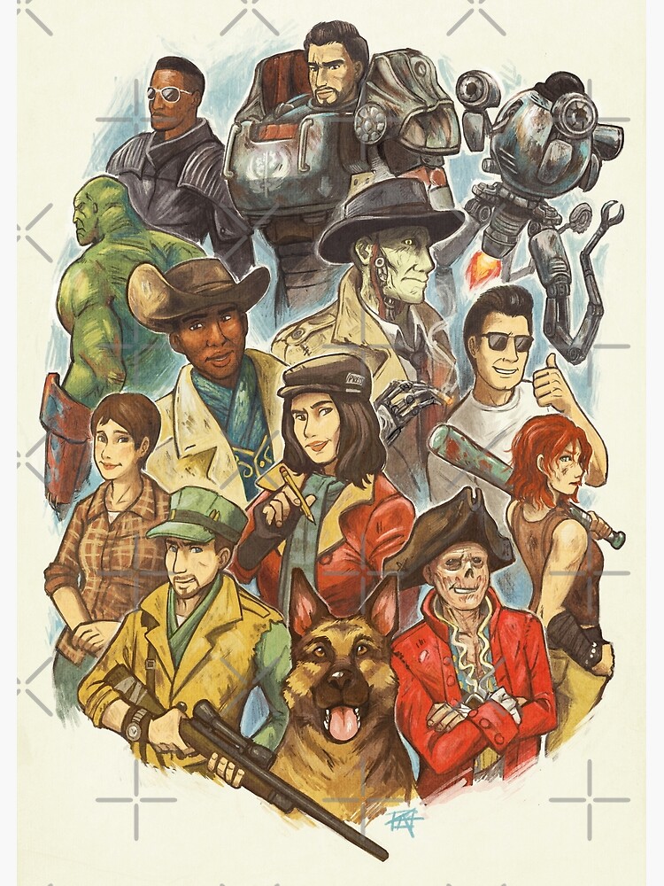 Fallout 4 Companions Poster for Sale by astraltiger