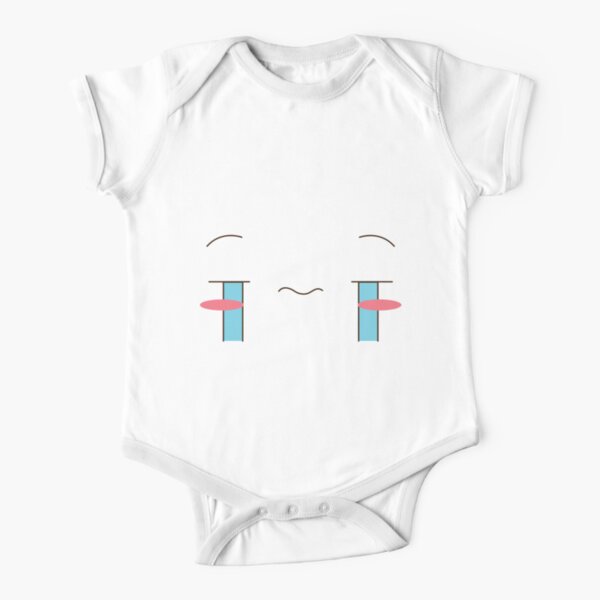 Roblox Face Short Sleeve Baby One Piece Redbubble - roblox cry baby face