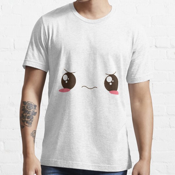  roblox confused face t shirt by hutamaadi98 redbubble roblox face
