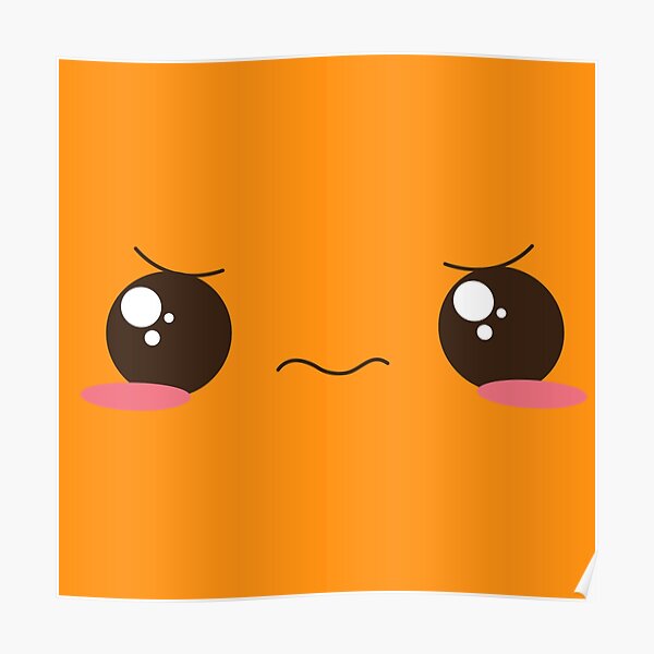  roblox confused face poster for sale by hutamaadi98 redbubble