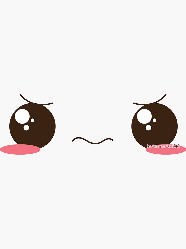  roblox confused face sticker for sale by hutamaadi98 redbubble
