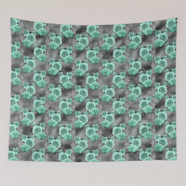 Item preview, Aqua Rose Design  - Plentiful Patterns Collection designed and sold by Trinket-Trickster.