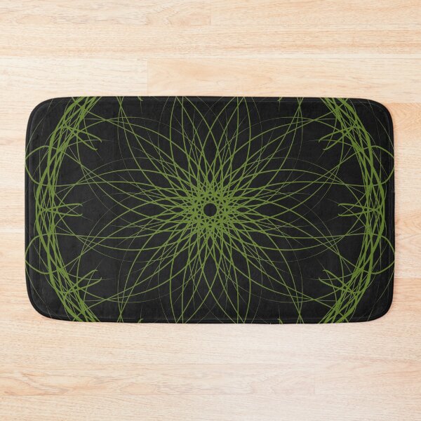 Item preview, Green spirograph mandala of blessing designed and sold by CutieBlue.