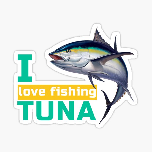 Tuna fishing club, stubborn Tuna Fish, national geographic | Sticker