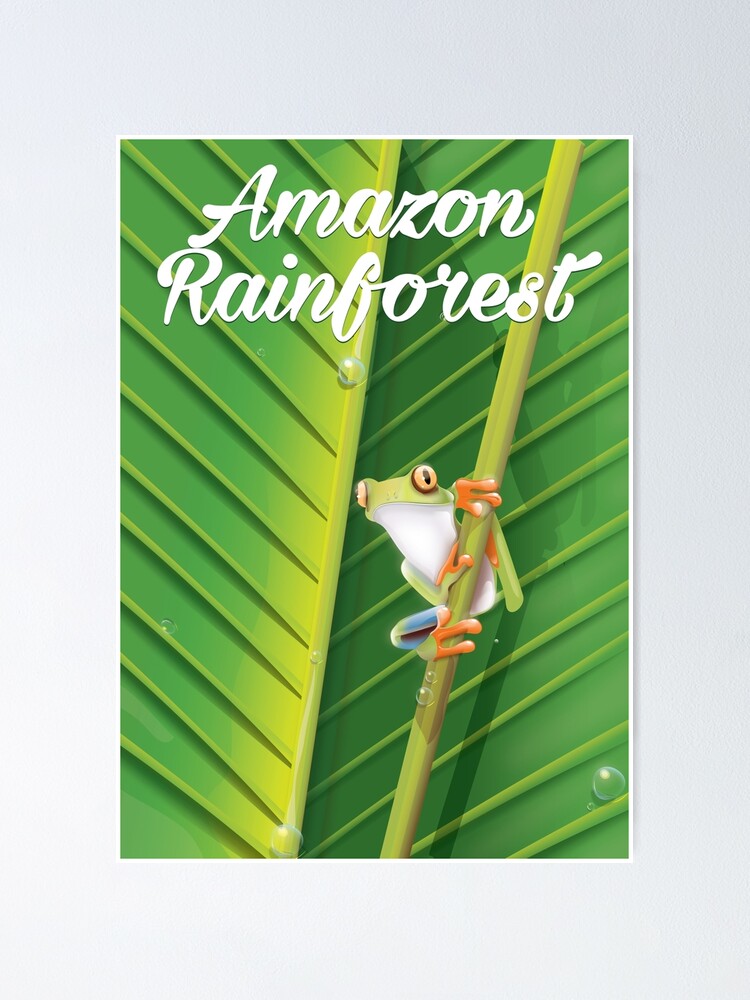 Amazonas Regenwaldplakat Poster Von Vectorwebstore Redbubble