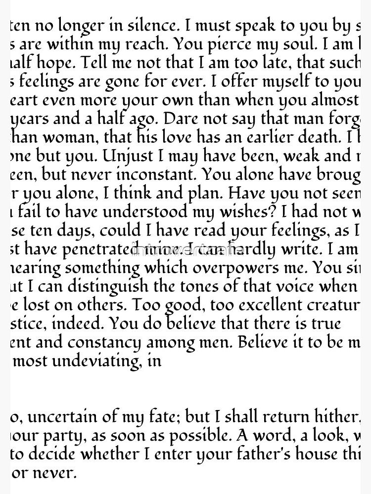 Persuasion - Captain Wentworth&rsquo;s letter&quot; Journal for Sale by 
