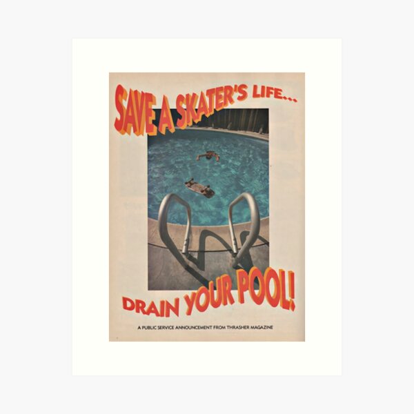 Save a Skater's Life! Art Print