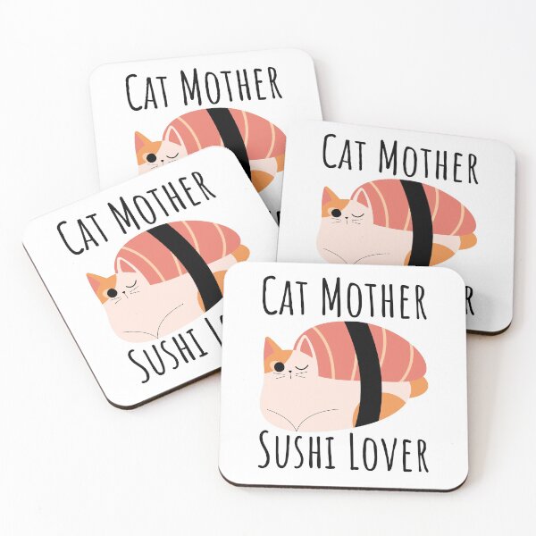 Item preview, Cat Mother Sushi Lover designed and sold by SweetAndSpice.