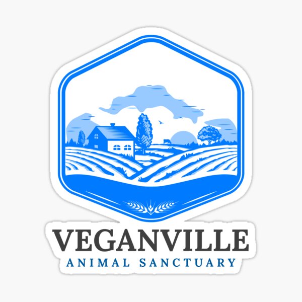 Veganville - Just Look for the Blue Roof Sticker
