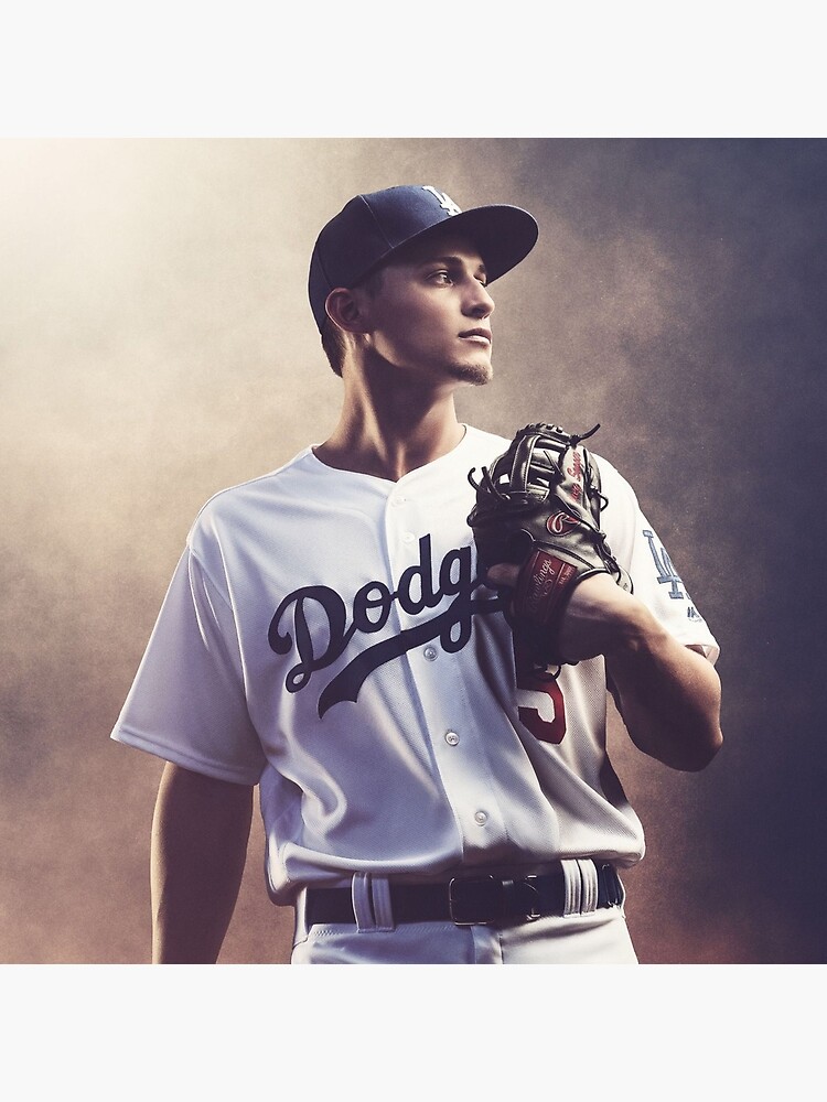 corey seager jersey number Sticker for Sale by madisonsummey