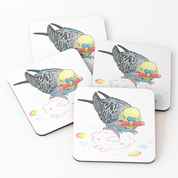 Item preview, Budgie Artist designed and sold by AdoraBirdArt.