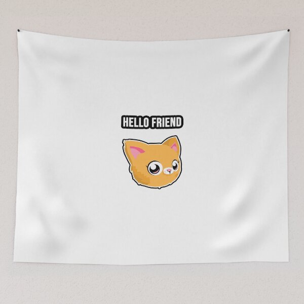 Item preview, Hello Friend cat designed and sold by TopsellerShirts.