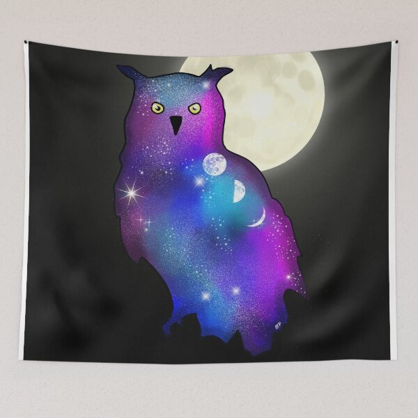 Item preview, Galaxy Night Owl (full art piece) designed and sold by IdrisRose.