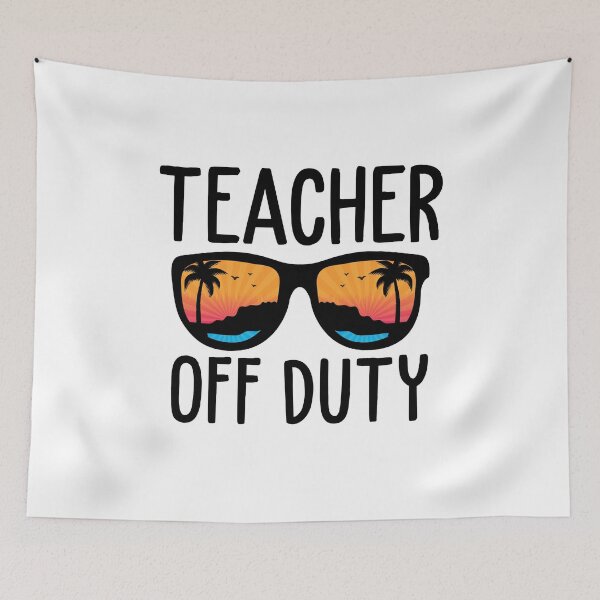 Item preview, Teacher off duty funny school vacation summer vibes  designed and sold by Majesticoo.