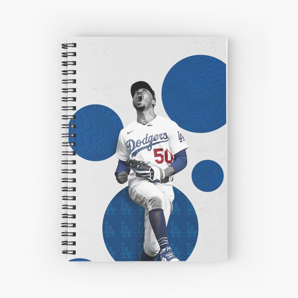 Mookie Betts Spiral Notebook for Sale by Hihilsahila