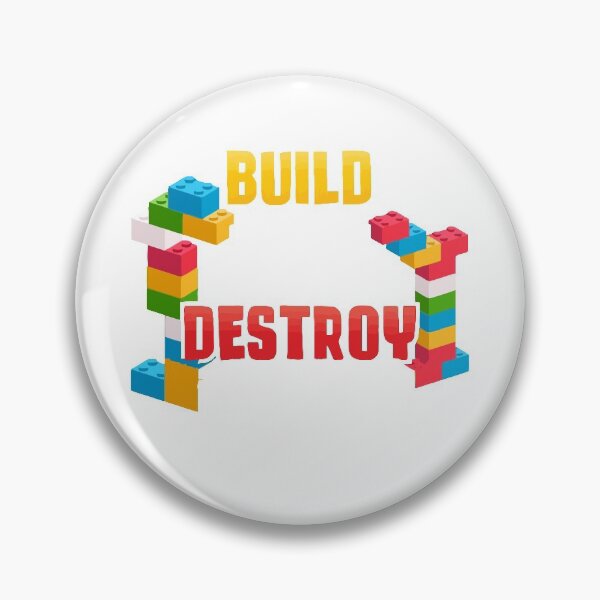 Item preview, build play destroy repeat toy blocks designed and sold by whatsyokidswear.