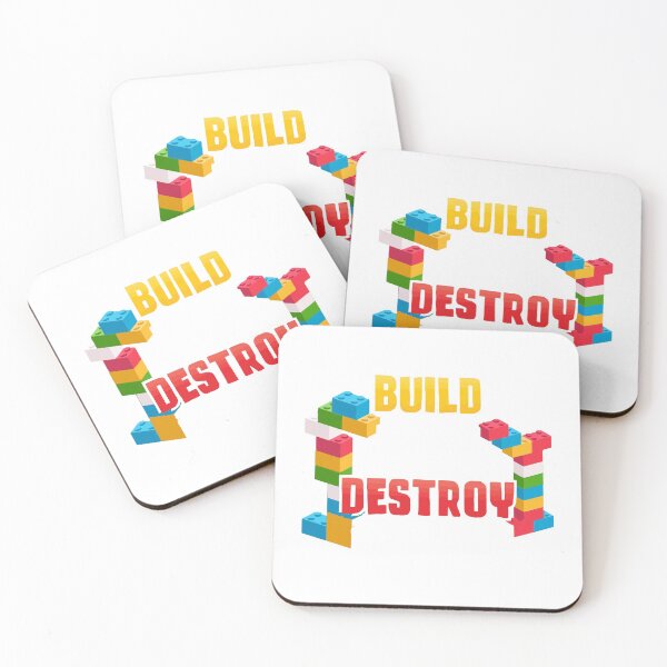 Item preview, build play destroy repeat toy blocks designed and sold by whatsyokidswear.