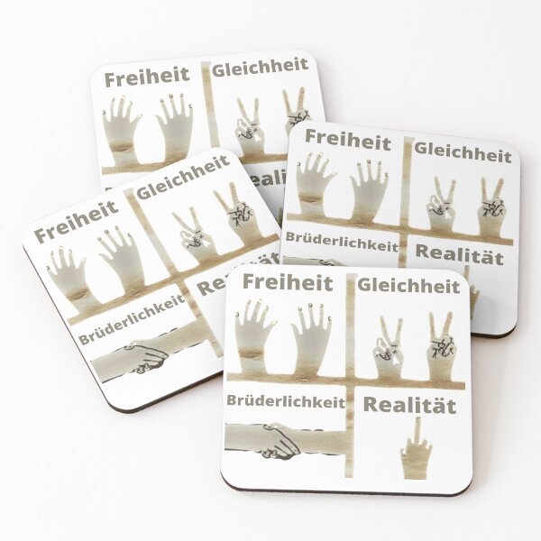 Item preview, Freiheit Gleichheit Brüderlichkeit Realität designed and sold by danaJG.