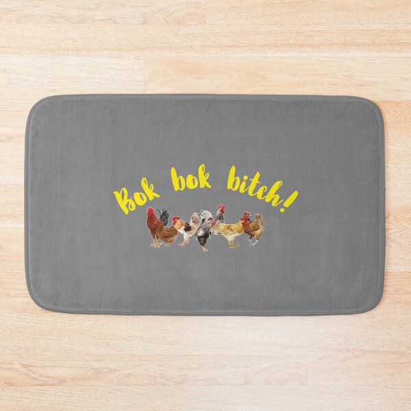 Item preview, Bok Bok Bitch -Crazy Rich Asians Chickens Design in Yellow Text designed and sold by katiekendall.