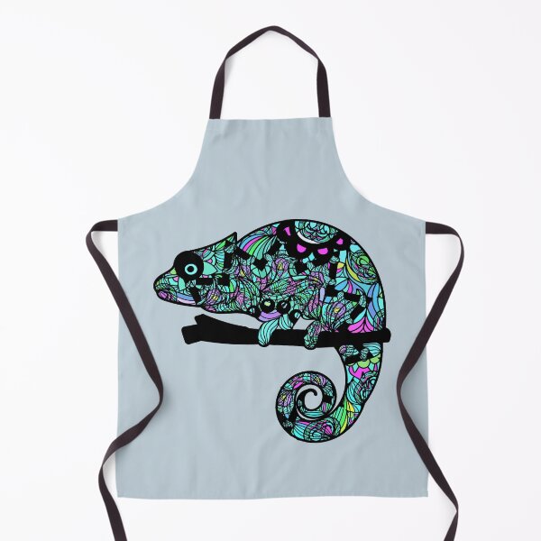Artikelvorschau, Nettes Chamaleon Mandala - Aqua entworfen und verkauft von Chubuter.