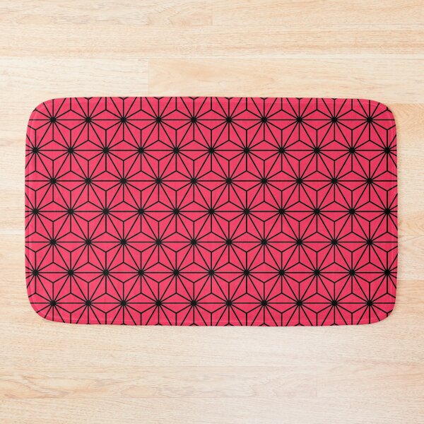 Item preview, Radical Red Asanoha - Japanese Traditional Pattern designed and sold by KinitaDesign.