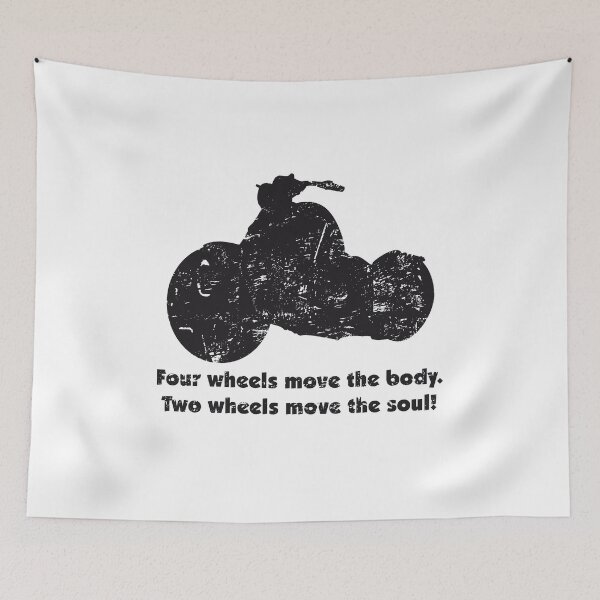 Item preview, Cool two wheels move the soul biker saying designed and sold by 2CV-Oldtimers.