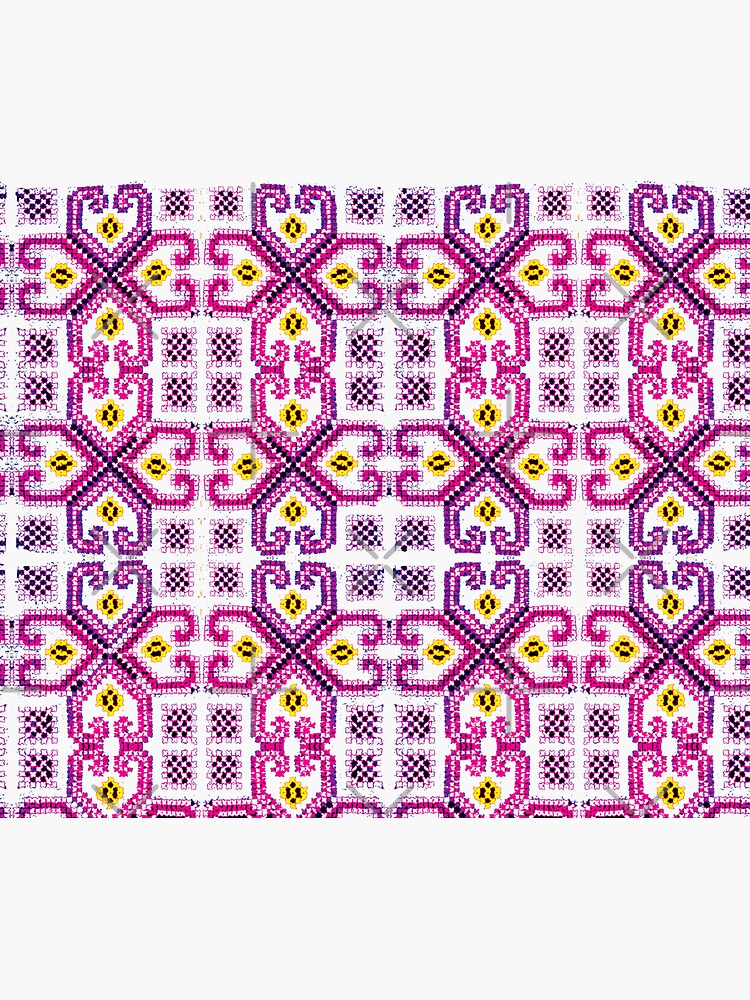 Palestinian Tatreez Roses and Arrows Cross Stitch (Download Now