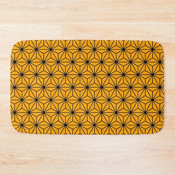 Item preview, Chrome Yellow Asanoha - Japanese Traditional Pattern designed and sold by KinitaDesign.