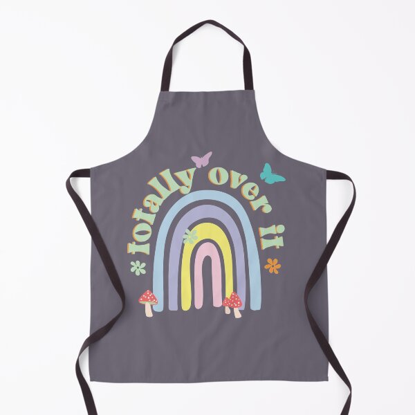 Item preview, Totally Over it Rainbow Pastel Aesthetic Cottagecore with flowers, mushrooms, butterflies and a rainbow. designed and sold by Good-Find.