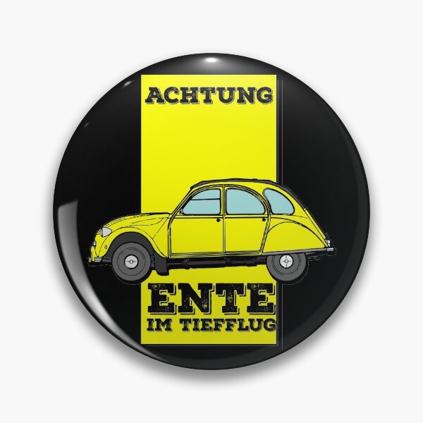 Item preview, Funny attention, duck in the low flight saying designed and sold by 2CV-Oldtimers.
