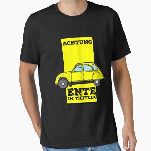Item preview, Funny attention, duck in the low flight saying designed and sold by 2CV-Oldtimers.