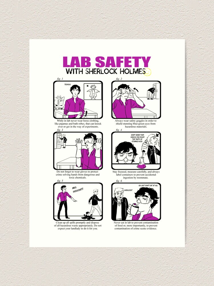 Lab Safety with Sherlock Holmes &quot; Art Print for Sale by toastytofu 