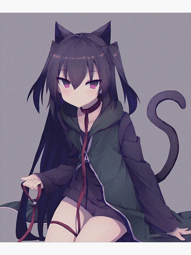 "Kawaii Anime Neko Catgirl Aesthetic Waifu Anime Girl " Art Print by TecchioArpit Redbubble